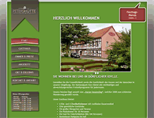 Tablet Screenshot of gasthauspetershuette.harz.de