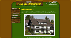 Desktop Screenshot of haus.waidmannsruh.harz.de