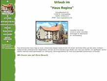 Tablet Screenshot of haus-regina.harz.de