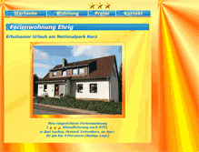 Tablet Screenshot of ferienwohnung-ehrig.harz.de