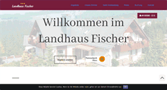 Desktop Screenshot of landhaus-fischer.harz.de