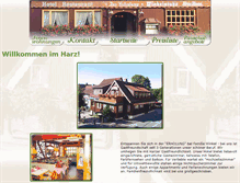 Tablet Screenshot of hotel-erholung.harz.de