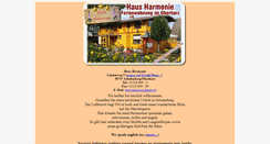 Desktop Screenshot of haus.harmonie.harz.de