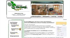 Desktop Screenshot of kleeberg.harz.de