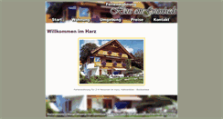 Desktop Screenshot of haus-am-grumbach.harz.de