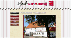 Desktop Screenshot of hotel-kammerkrug.harz.de