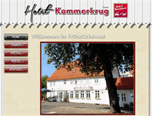 Tablet Screenshot of hotel-kammerkrug.harz.de