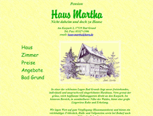 Tablet Screenshot of haus-martha.harz.de